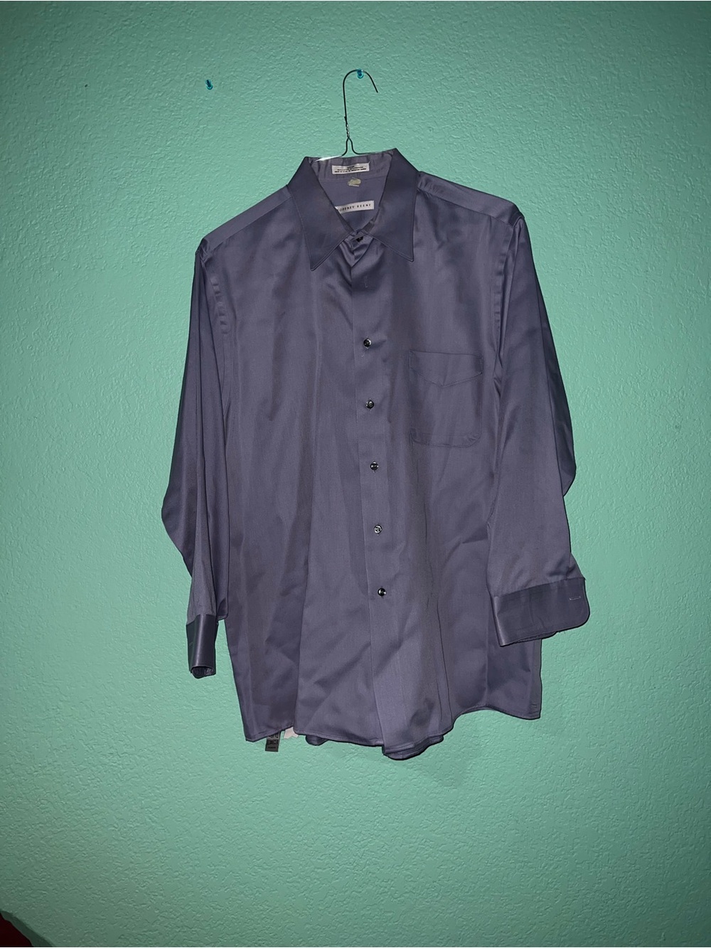 Geoffrey Beene Men's Purple Long-Sleeve Dress Shirt